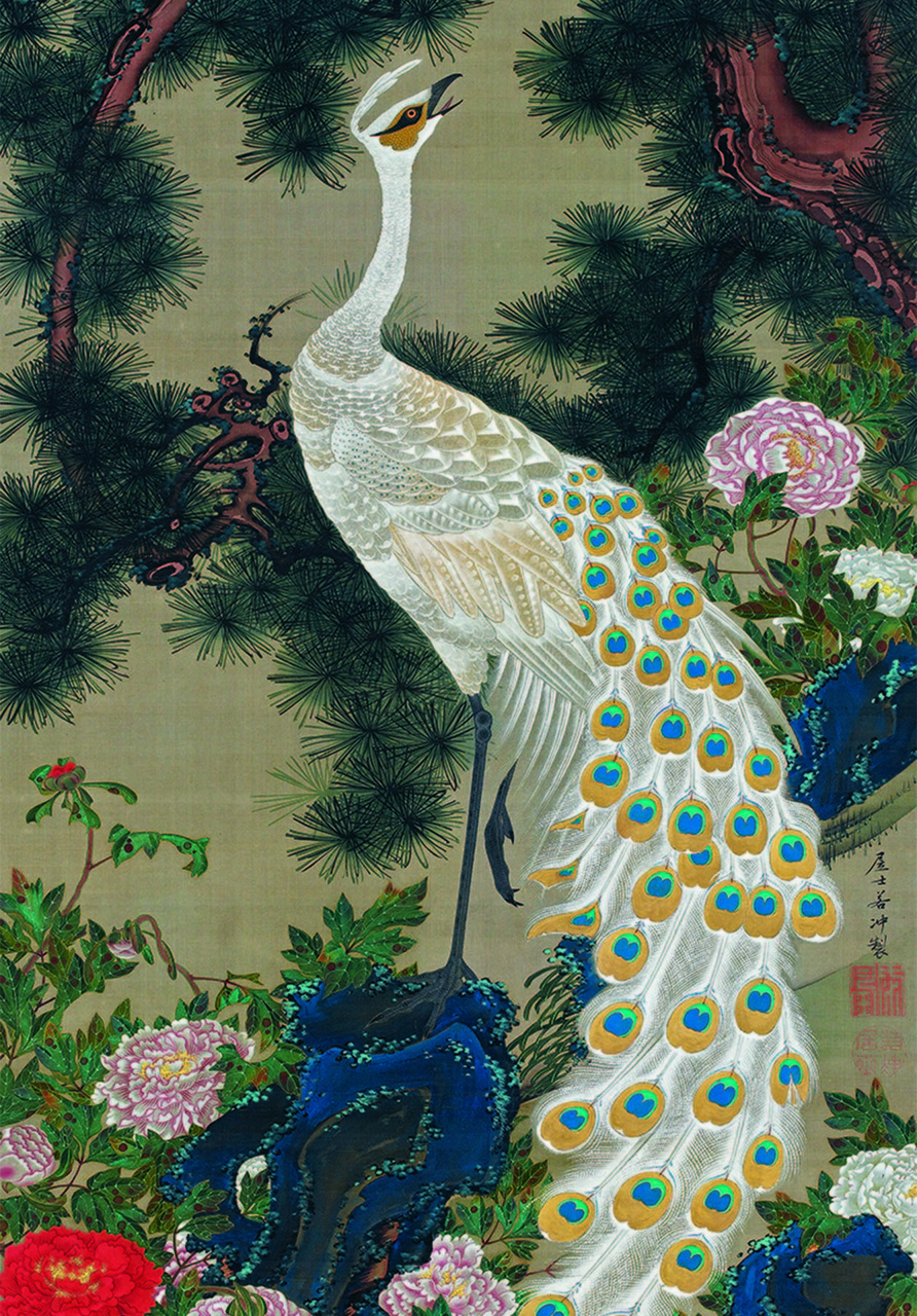 Noren Paon - Ito Jakuchu, 85x150cm main image 1